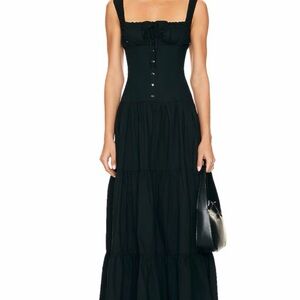 Revolve Lioness Black Maxi Dress